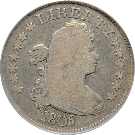 1805 (B-2, R.2) PCGS VG-8.