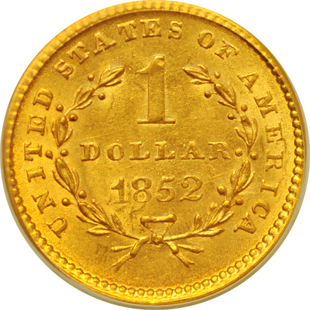 1852 PCGS MS-63.