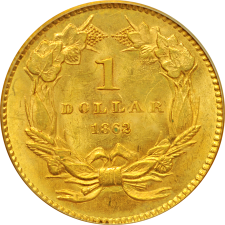 1862 PCGS MS-63.