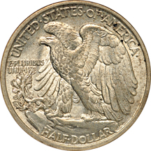 1917-D Obverse. NGC MS-62.