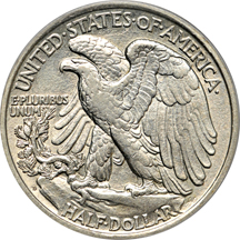 1917-D Reverse. PCGS AU-53.