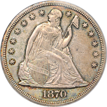 1870 PCGS PF-55.