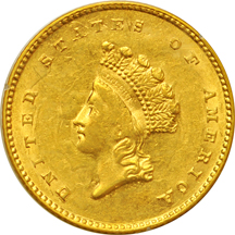 1854 Type 2. PCGS AU-50.