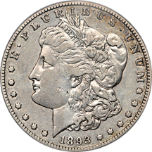 1893-CC PCGS XF-40.