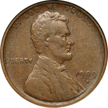 1909-S VDB. ANACS VF-30.