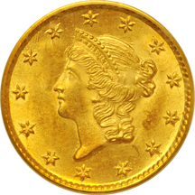 1854 Type 1. PCGS MS-64.