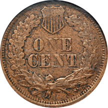 1866 (VP-006, Snow-10) NGC XF-40 BN.