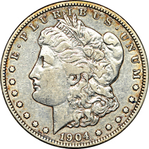 Morgan dollar set from 1892 through 1921 (no 1895) in a Whitman 9129 album.