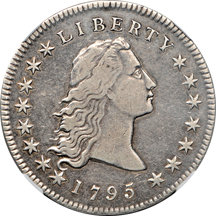 1795 2 Leaves, "Head of '95" (B-1, BB-21, R.2). NGC VF-30.