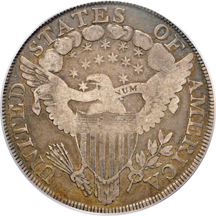 1799 "Irregular Date, 15 Stars" (B-4, BB-153, R.4). PCGS VG-10.