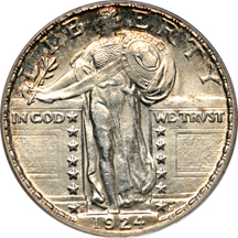 1924-S PCGS MS-64.