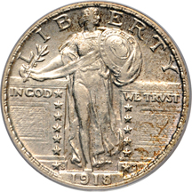 1918/7-S PCGS AU-55.