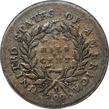 1793 (C-2, R.3) PCGS F-15.