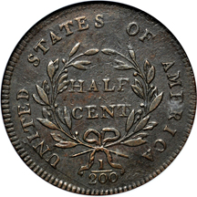 1797 Plain Edge (C-2, R.3). NGC XF-45 BN.