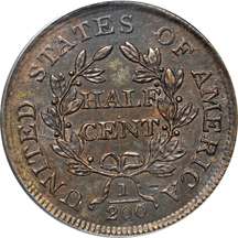 1804 Plain 4 - Stemless (C-13, R.1). PCGS MS-63 BN.