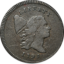 1795 Lettered Edge, with Pole (C-1, R.2). NGC VF-25 BN.