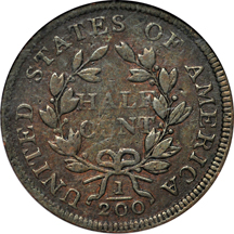 1802 2/0 Reverse of 1802 (C-2, R.3). NGC F-15.