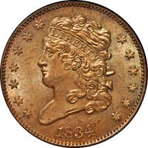 1834 (C-1, R.1) NGC MS-64 BN.