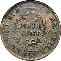 1804 Spiked Chin (C-5, R.4). ANACS XF-40.