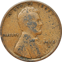 Collection of Lincoln cents dated from 1909 to 1945-S.