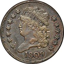 1809 Normal Date (C-2, R.3). XF.