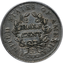 1804 Crosslet 4 - Stems (C-10, R.1). PCGS AU-50.