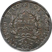 1804 Spiked Chin, Die State 11.0 (C-6, R.2). PCGS AU-50.