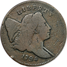 1794 (C-4a, R.3) PCGS GD-6.