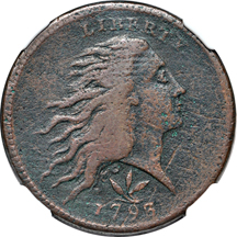 1793 Vine/Bars Edge (S-8, R.3) NGC Fine Details/corrosion.