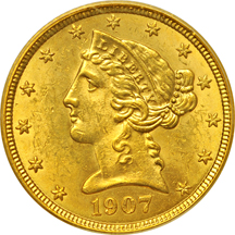 1907 PCGS MS-62.