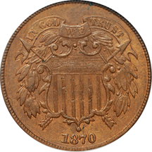 1870 PCGS Genuine.