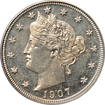 1907 PCGS PF-64.