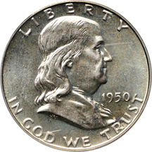 1950 PCGS PF-64.