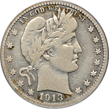 1913-S PCGS VG-10.