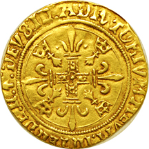 France. No Date (1498 - 1515) Louis XII gold Ecu d'Or au Porcepic de Bretagne (Friedberg 329). VF.