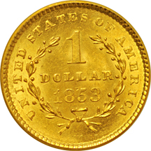 1853 PCGS MS-63.