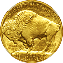 2009 $50 American Buffalo .9999 Fine One-Ounce Gold Bullion Coin/Early Releases. NGC MS-70.