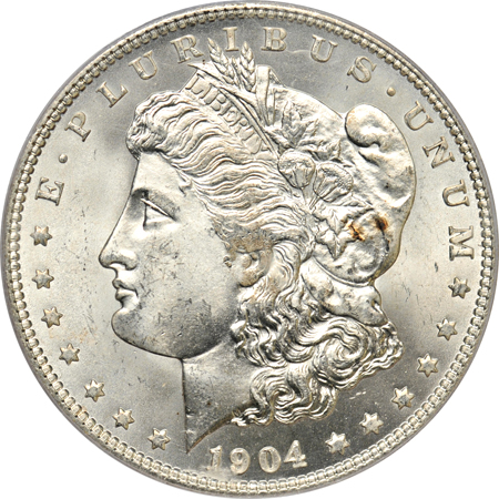 1888-O and 1904-O PCGS MS-65.