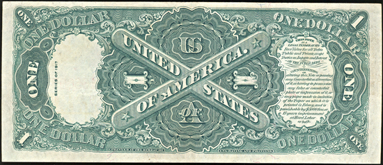 Run of five sequential 1917 $1.00.  VF/XF.