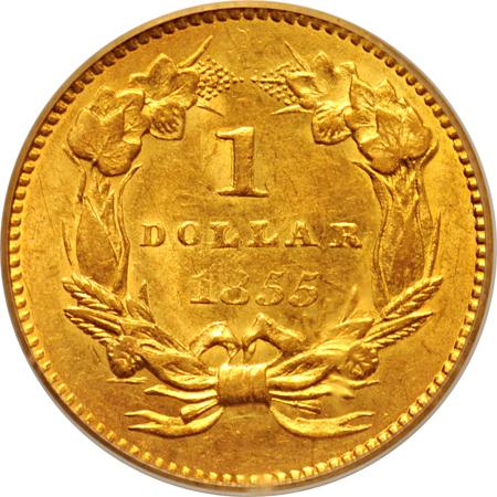 1855 PCGS MS-62.