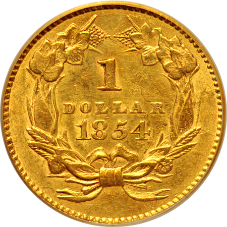 1854 Type 2. PCGS XF-40.