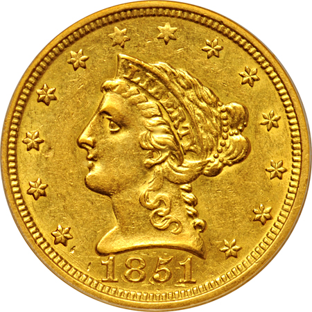 1851-O PCGS AU-53.