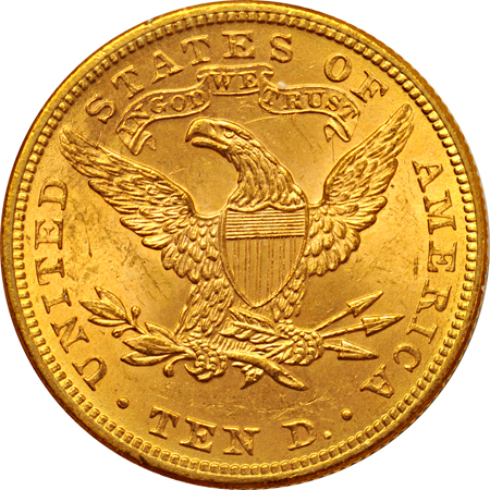 1897 PCGS MS-62 (rattler).