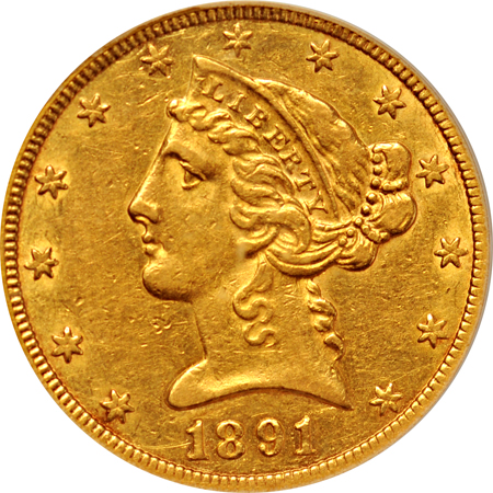 1891-CC PCGS AU-50.