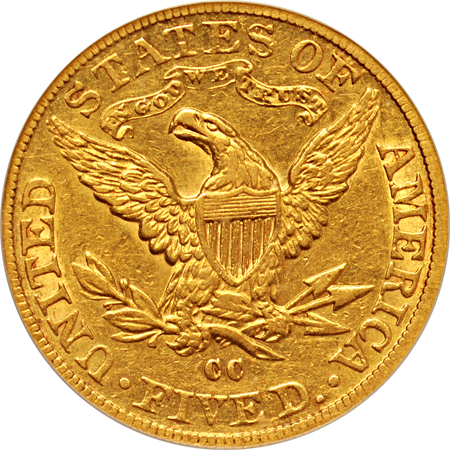 1891-CC PCGS AU-50.