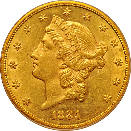 1884-CC PCGS AU-55.