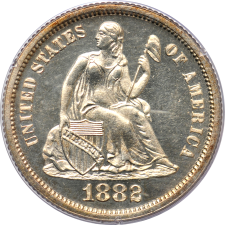 1882 PCGS PF-63 (rattler).