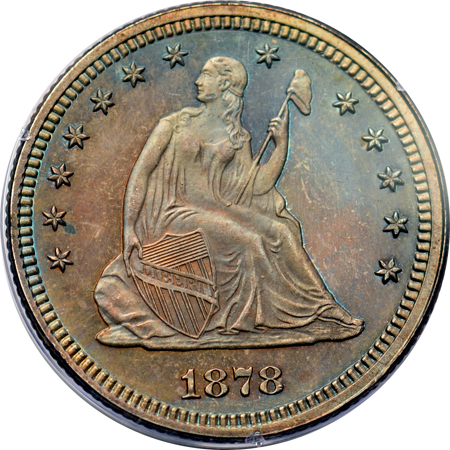 1878 PCGS PF-63 (rattler).