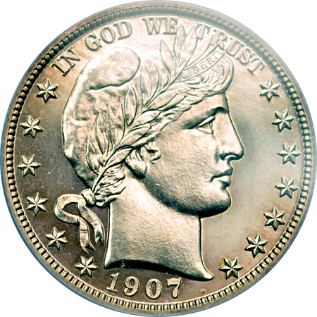 1907 PCGS PF-64.