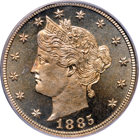 1885 PCGS PF-66 Cameo.